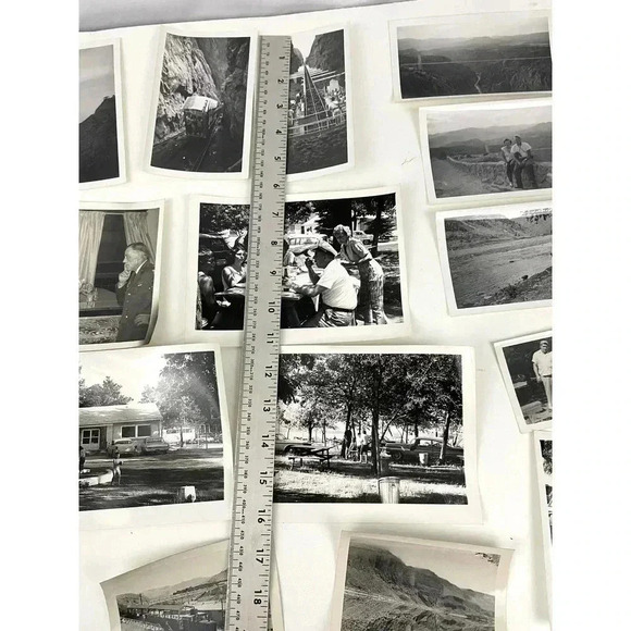 Antique Lot of 16 B&W Photographs 1950s Travel Snapshots Estate Find OOAK - Picture 12 of 13